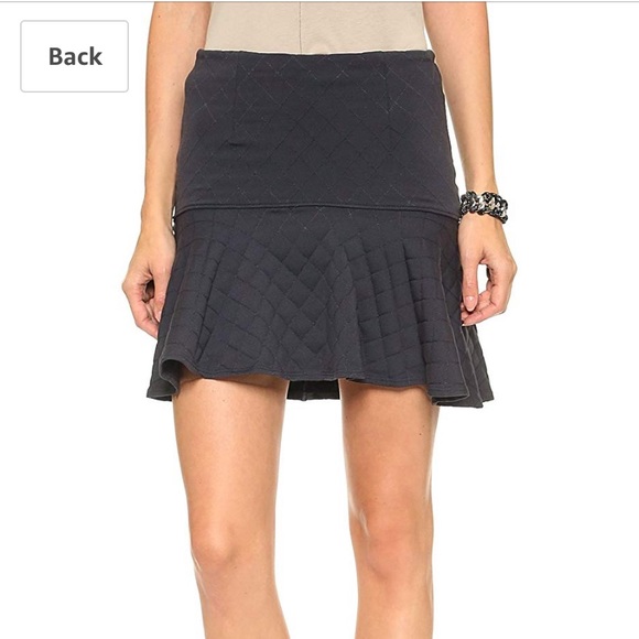 NWTS David Lerner quilted flounce skirt size XS - Picture 2 of 5